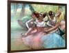 Four Ballerinas on the Stage-Edgar Degas-Framed Giclee Print