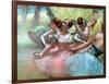 Four Ballerinas on the Stage-Edgar Degas-Framed Giclee Print