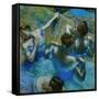 Four Ballerinas Straightening Up in the Wings-Edgar Degas-Framed Stretched Canvas