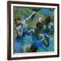 Four Ballerinas Straightening Up in the Wings-Edgar Degas-Framed Giclee Print