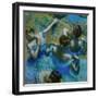 Four Ballerinas Straightening Up in the Wings-Edgar Degas-Framed Giclee Print