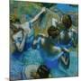 Four Ballerinas Straightening Up in the Wings-Edgar Degas-Mounted Giclee Print