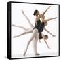 Four Ballerinas-Tim Pannell-Framed Stretched Canvas