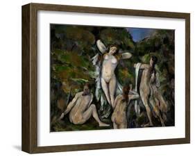 Four Bathers, 1888-1890-Paul Cézanne-Framed Giclee Print