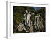 Four Bathers, 1888-1890-Paul Cézanne-Framed Giclee Print