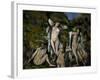 Four Bathers, 1888-1890-Paul Cézanne-Framed Giclee Print