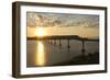 Four Bears Bridge Stretches across the Missouri River, North Dakota-Angel Wynn-Framed Photographic Print