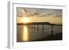 Four Bears Bridge Stretches across the Missouri River, North Dakota-Angel Wynn-Framed Photographic Print