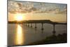 Four Bears Bridge Stretches across the Missouri River, North Dakota-Angel Wynn-Mounted Photographic Print