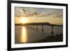 Four Bears Bridge Stretches across the Missouri River, North Dakota-Angel Wynn-Framed Photographic Print