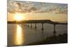 Four Bears Bridge Stretches across the Missouri River, North Dakota-Angel Wynn-Mounted Photographic Print