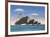 Four Big Ocean Liners-null-Framed Art Print