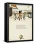 Four Boys Dancing on a Beach-Kate Greenaway-Framed Stretched Canvas