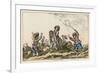 Four Boys Playing Le Cheval Fondu Known in the Uk as Itchy or Warney-Francois Boucher-Framed Art Print