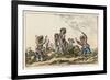 Four Boys Playing Le Cheval Fondu Known in the Uk as Itchy or Warney-Francois Boucher-Framed Art Print