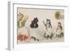 Four Busy Cats Sewing-American School-Framed Giclee Print