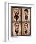 Four Caricatures, 1882-83-Julius Mandes Price-Framed Giclee Print