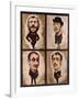 Four Caricatures, 1882-83-Julius Mandes Price-Framed Giclee Print