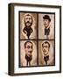 Four Caricatures, 1882-83-Julius Mandes Price-Framed Giclee Print