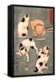 Four Cats in Different Poses-Kuniyoshi Utagawa-Framed Stretched Canvas