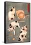 Four Cats in Different Poses-Kuniyoshi Utagawa-Framed Stretched Canvas