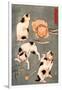 Four Cats in Different Poses-Kuniyoshi Utagawa-Framed Giclee Print