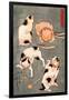 Four Cats in Different Poses-Kuniyoshi Utagawa-Framed Giclee Print