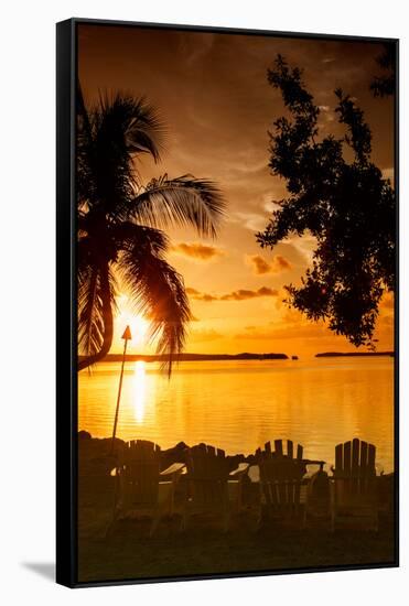 Four Chairs at Sunset - Florida-Philippe Hugonnard-Framed Stretched Canvas