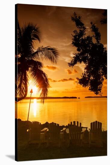 Four Chairs at Sunset - Florida-Philippe Hugonnard-Stretched Canvas