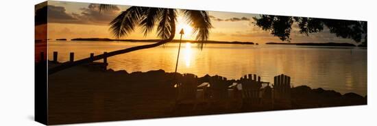 Four Chairs at Sunset - Florida-Philippe Hugonnard-Stretched Canvas
