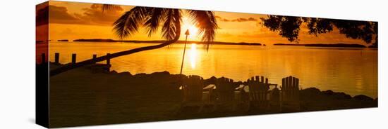 Four Chairs at Sunset - Florida-Philippe Hugonnard-Stretched Canvas