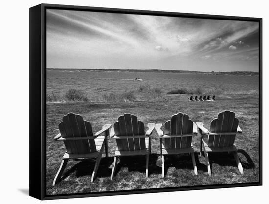 Four Chairs, Newport, Rhode Island 03-Monte Nagler-Framed Stretched Canvas
