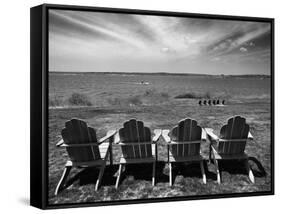 Four Chairs, Newport, Rhode Island 03-Monte Nagler-Framed Stretched Canvas