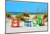 Four Chairs on the Beach - Florida-Philippe Hugonnard-Mounted Photographic Print