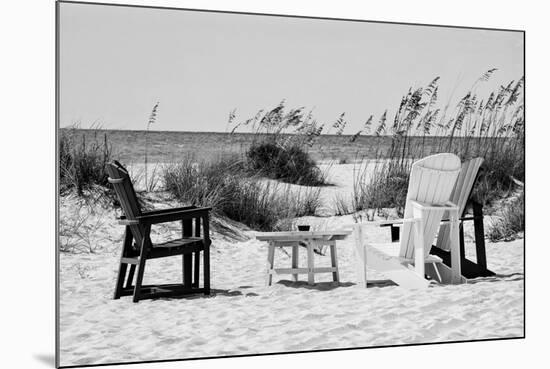Four Chairs on the Beach - Florida-Philippe Hugonnard-Mounted Photographic Print