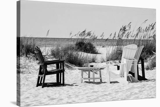 Four Chairs on the Beach - Florida-Philippe Hugonnard-Stretched Canvas