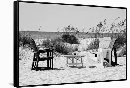 Four Chairs on the Beach - Florida-Philippe Hugonnard-Framed Stretched Canvas