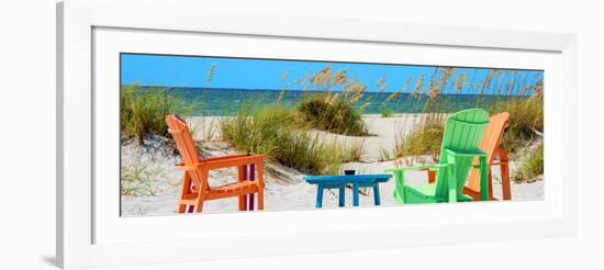 Four Chairs on the Beach - Florida-Philippe Hugonnard-Framed Photographic Print