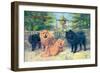 Four Champion Chow-Chows-null-Framed Premium Giclee Print