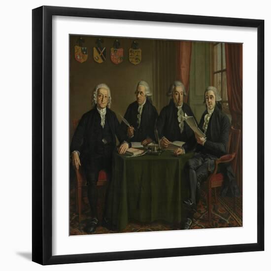 Four Chief-Commissioners of the Harbors-Wybrand Hendriks-Framed Art Print