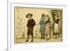 Four Children on Country Walk-HJA Miles-Framed Premium Giclee Print