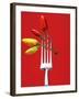 Four Chili Peppers on a Fork-Marc O^ Finley-Framed Photographic Print