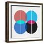 Four Circles I-Eline Isaksen-Framed Art Print