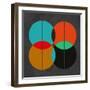 Four Circles II-Eline Isaksen-Framed Art Print
