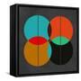 Four Circles II-Eline Isaksen-Framed Stretched Canvas