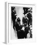 Four City Traders on the London Stock Exchange Compare Notes-null-Framed Art Print