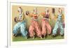 Four Clowns with Concertinas-null-Framed Art Print