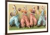 Four Clowns with Concertinas-null-Framed Art Print