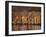 Four Common Zebra, Drinking at Water Hole, Etosha National Park, Namibia-Tony Heald-Framed Photographic Print