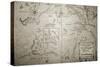Four Corners Map, 1800-null-Stretched Canvas